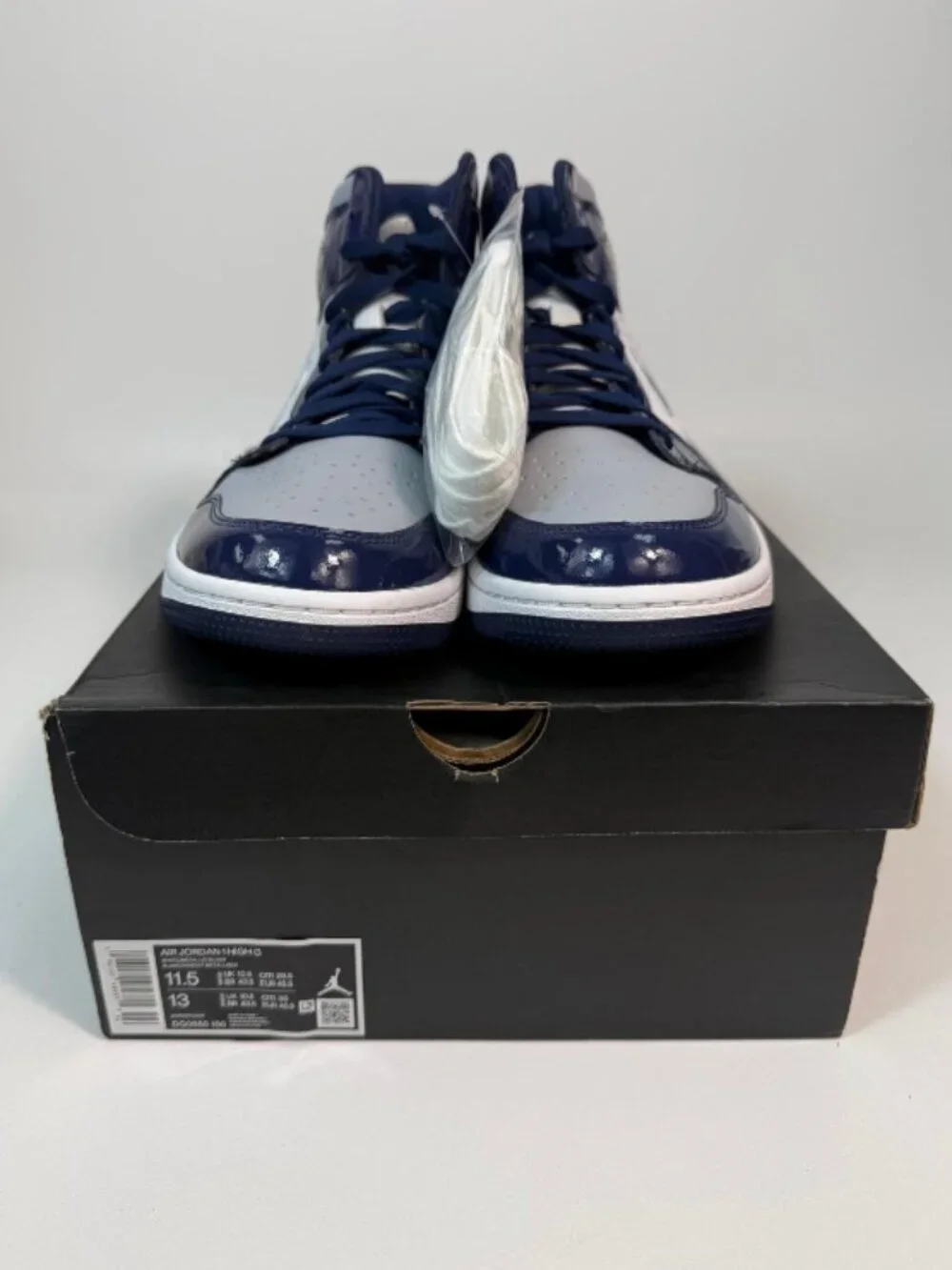 Jordan 1 Retro High Golf Patent Midnight Navy - Size 11.5